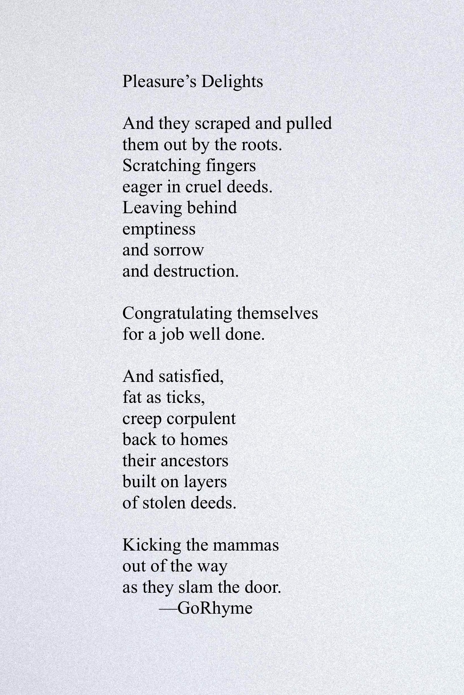 Poetry by Kelly Gray